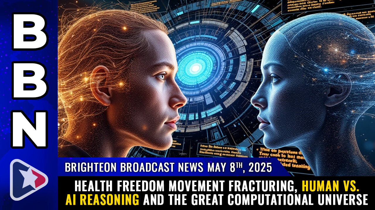 BBN, May 8, 2025 – Health freedom movement FRACTURING, Human vs. AI reasoning...