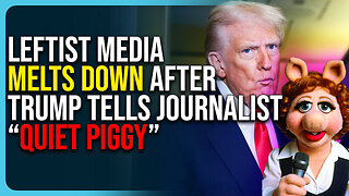 Leftist Media Melts Down After Trump Tells Journalist “QUIET PIGGY”