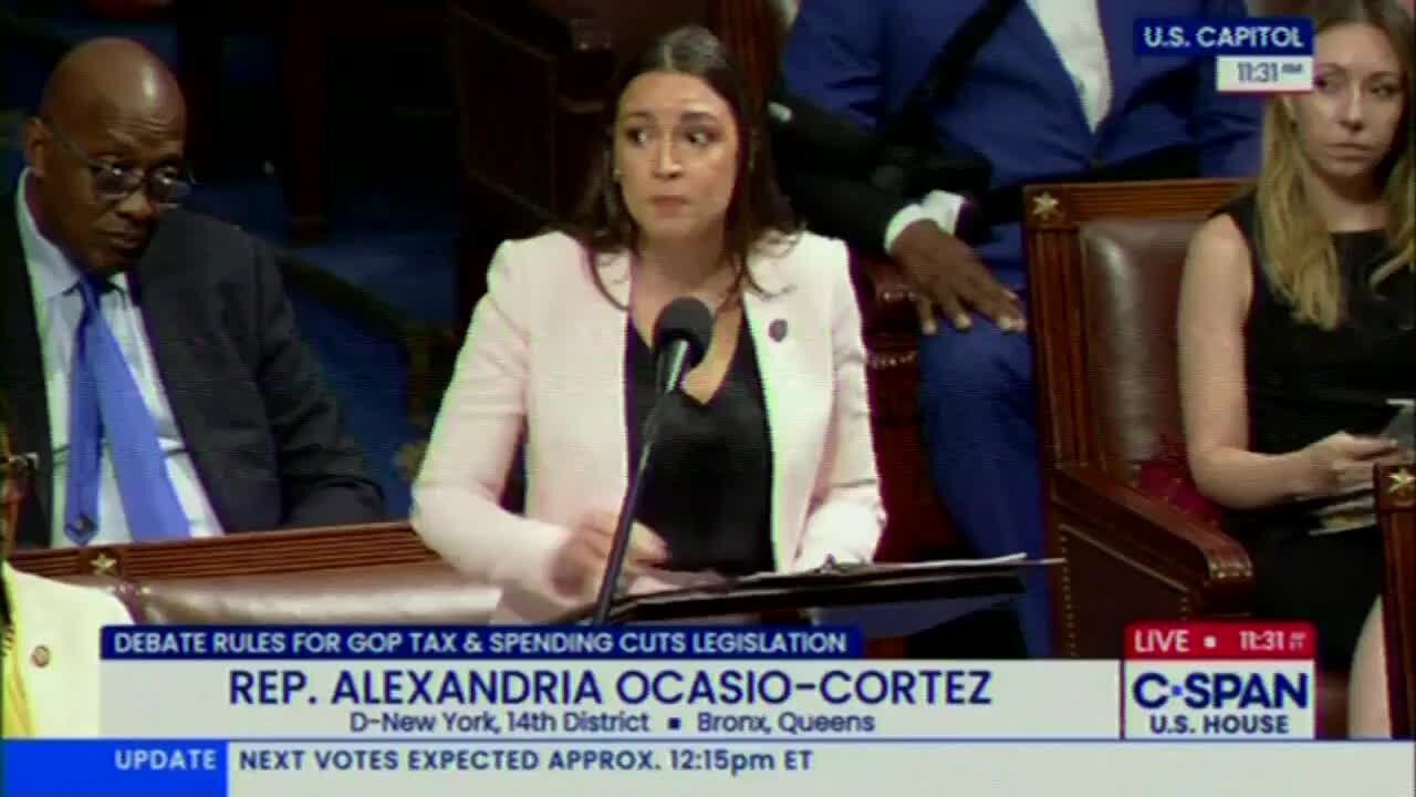 AOC Rails Against Trump’s No Tax on Tips ‘Scam’ in ‘Deal with the Devil’ Budget Bill