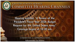 Senate Appropriations Hearing: POTUS 2026 Army Budget Request