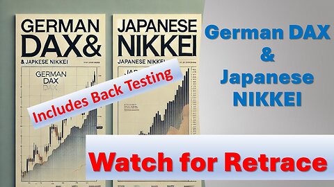 German DAX and Japanese NIKKEI Watch for RETRACE