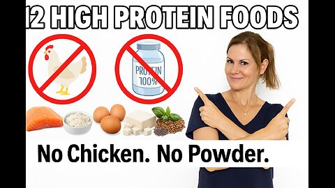 12 HIGH PROTEIN FOODS for WEIGHT LOSS ｜ (NO chicken breast or protein powder!)