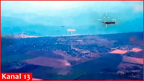 Russian port, warships are targeted in Mariupol： Shark drone flew 110 km conducting reconnaissance