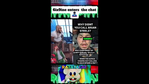 6ix9ine enters the chat #ratman🦸‍♂️ #dawaxfax #ystell #ratlanta #youngthug
