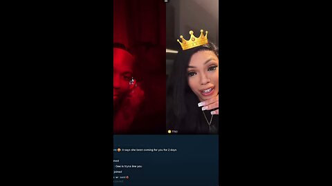 Blasian said Moet can have her man meanwhile this what Moet is doing while they’re live🤦🏾‍♀️