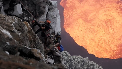 Spectacular Drones Of Volcano