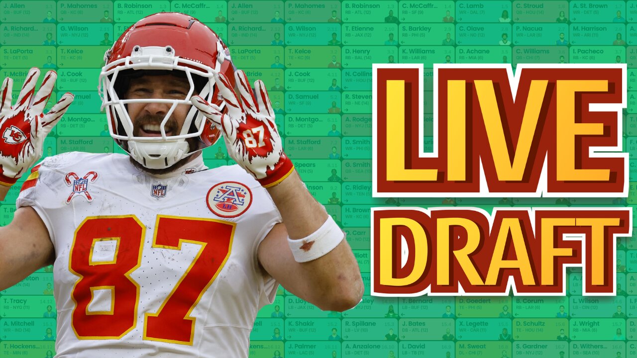 Crush the Competition: LIVE Fantasy Football Draft Like a PRO!