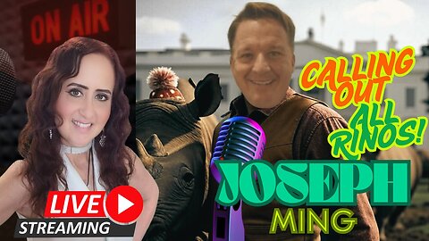 LIVE 7PM PST/Thursday - Calling Out All RINO'S! Meet Joseph Ming
