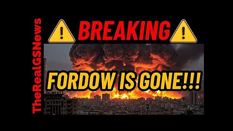 FORDOW IS GONE... US PRESIDENT TO ADDRESS THE NATION TONIGHT! PREPARE NOW