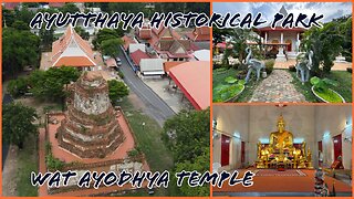 Wat Ayodhya Temple วัดอโยธยา - Ancient Temple Complex With Drone Footage - Ayutthaya Thailand 2025