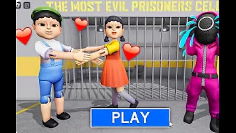 CHEOL-SU FALL IN LOVE WITH YOUNG-HEE Squid Game Prison Obby Part 1