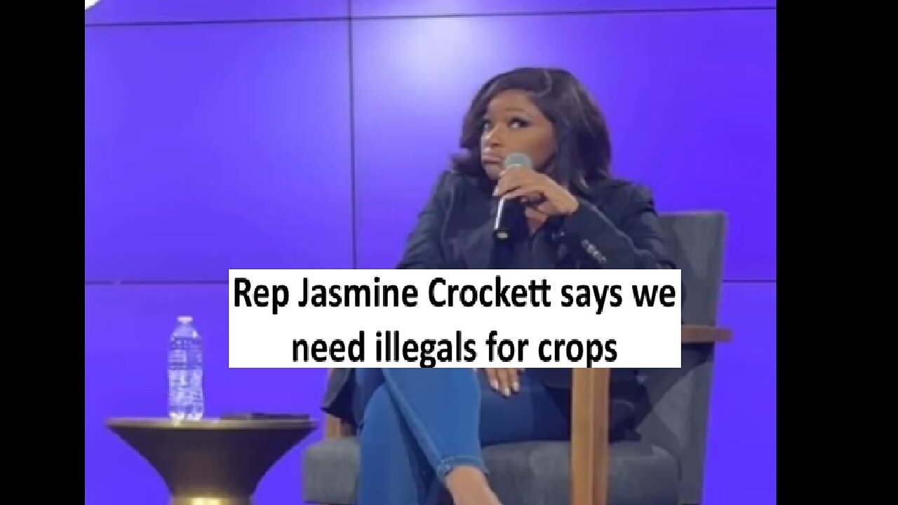 Rep Jasmine Crockett says we need illegals to pick crops