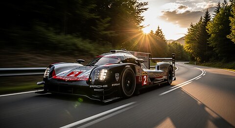 Porsche 919 Hybrid Driving on the road