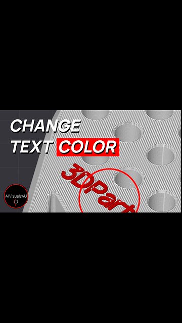 🅰️ 3D Print Text In Color - How To 3D Print Multiple Colors - Letters STL - 3D Print Color | #Shorts