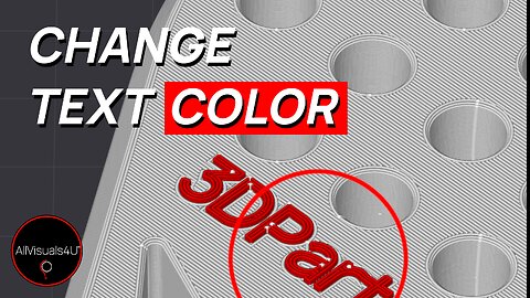 🅰️ 3D Print Text In Color - How To 3D Print Multiple Colors - Letters STL - 3D Print Color | #Shorts