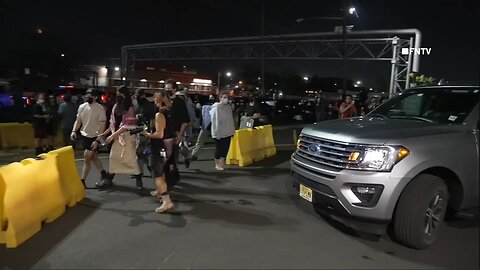 Anti-ICE protesters pepper sprayed as they BLOCK car with FBI from leaving Delaney Hall