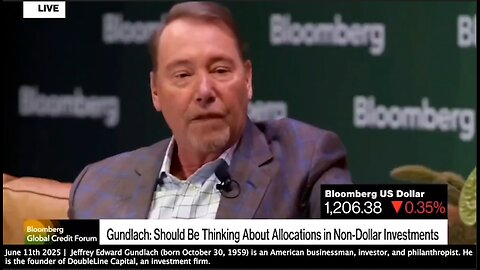 Gold | "Gold Is a Real Asset Class. It's No Longer for Lunatic Survivalists & Wild Speculators. Central Banks Have Been Accumulating Gold." - Jeffrey Edward Gundlach (June 11th 2025)