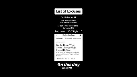 FLASHBACK: The excuses made for Biden’s 2024 debate performance…