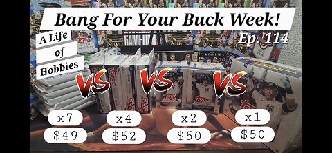 7 Fat Packs Vs. 4 Hangers Vs. 2 Blasters Vs. 1 Mega Box! The $50 Bang For Your Buck Challenge e114