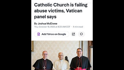 VATICAN LOBBY IS WHY CHILDREN WERE MOLESTED