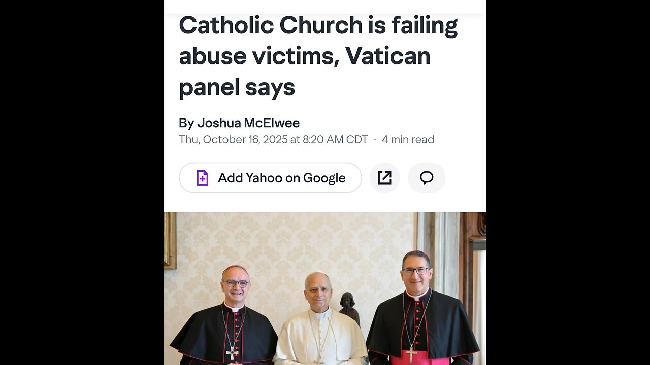 VATICAN LOBBY IS WHY CHILDREN WERE MOLESTED