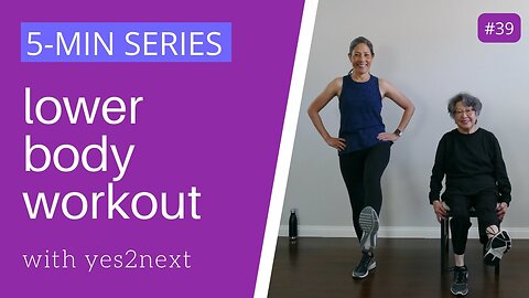 5 MINUTE LOWER BODY WORKOUT Seniors, Beginners