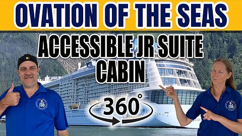 Accessible Jr. Suite Cabin on Ovation of the Seas | Full 360° Cabin Tour