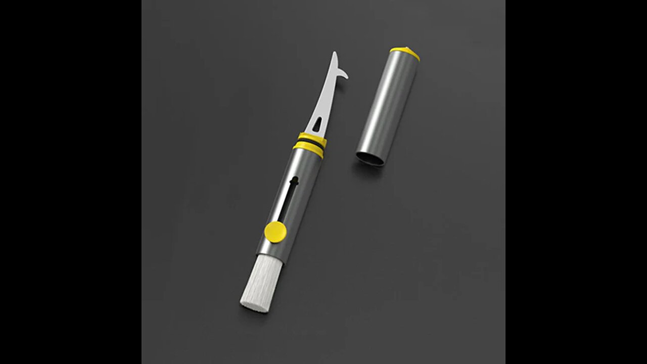 Three-In-One Car Cleaning Brush, Stone Hook, Window Breaker