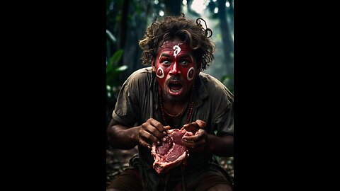 Tribal Man Eats Jungle Meat – What He Caught Will Shock You!