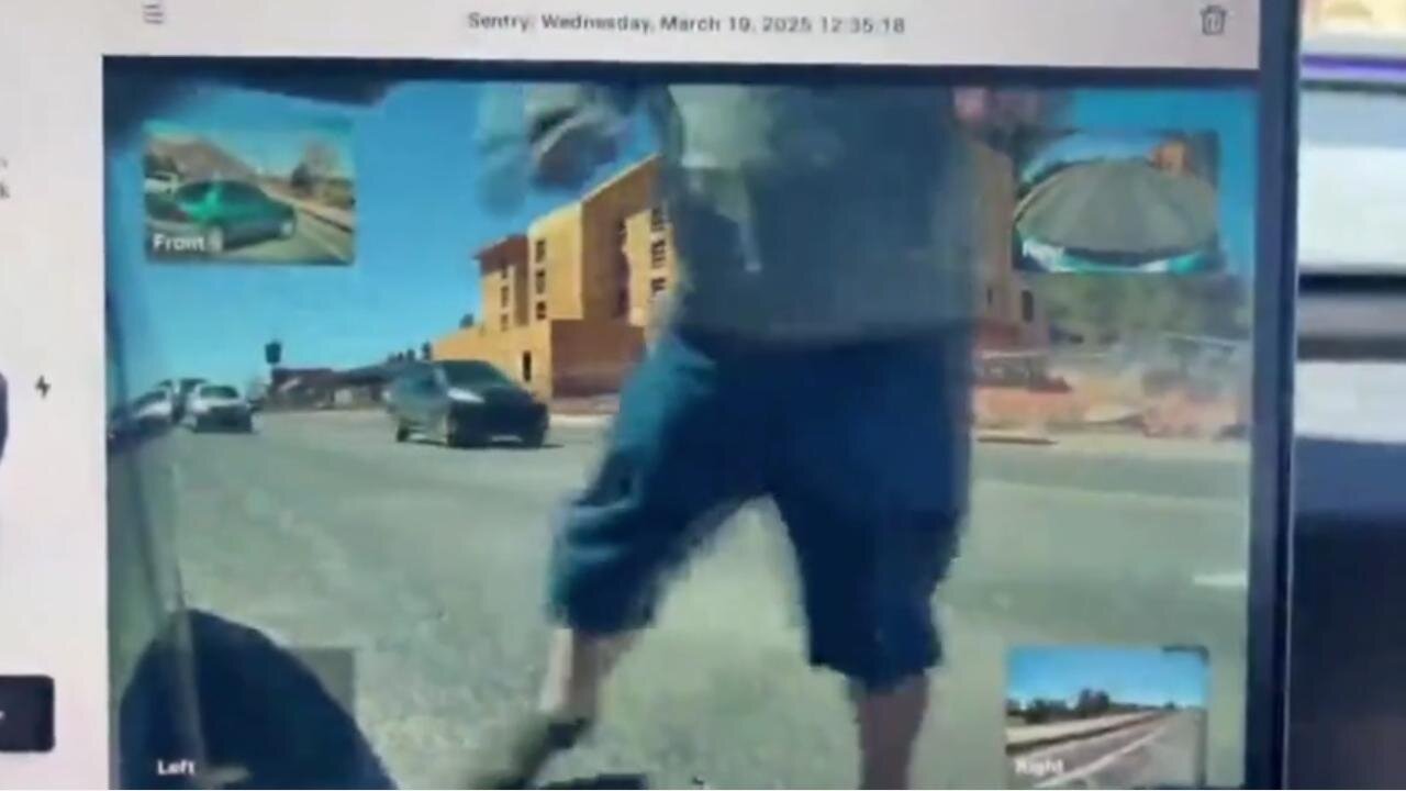 Man punchs 61 yr old woman thru her Tesla's open window in Flagstaff 3/19/25