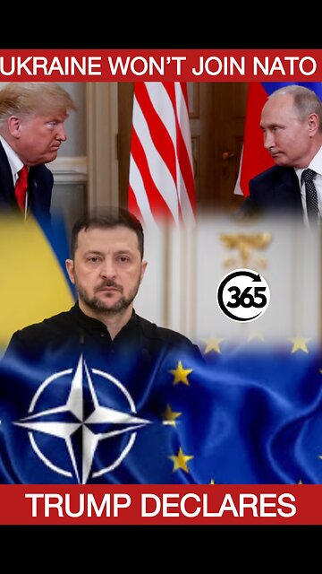 Trump Declares: “Ukraine Won’t Join NATO” – Says It Was the Root of the War