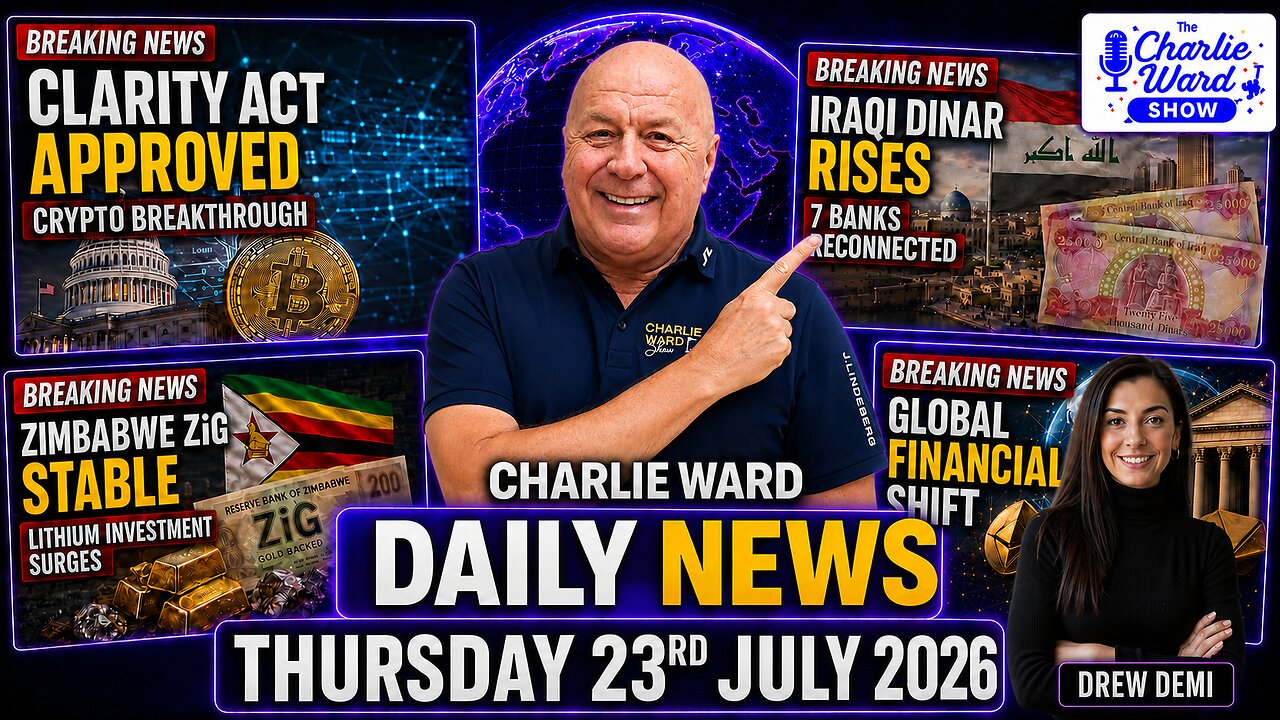 🚨 CLARITY Act Breakthrough | Iraqi Dinar Rises | Zimbabwe ZiG | Charlie Ward Daily News 23 July 2026