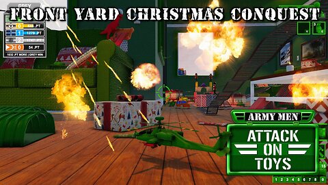 Army Men: Attack on Toys - SUPER HARD - Front Yard Christmas (Conquest #4)