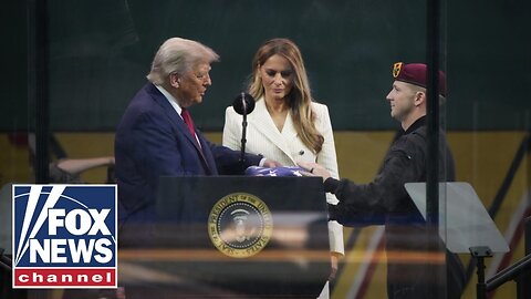 DOUBLE BIRTHDAY_ Trump receives gift from the Army_s Golden Knights