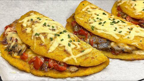 Crunchy potatoes with a juicy filling! I would eat them every day! Simple and delicious recipe.