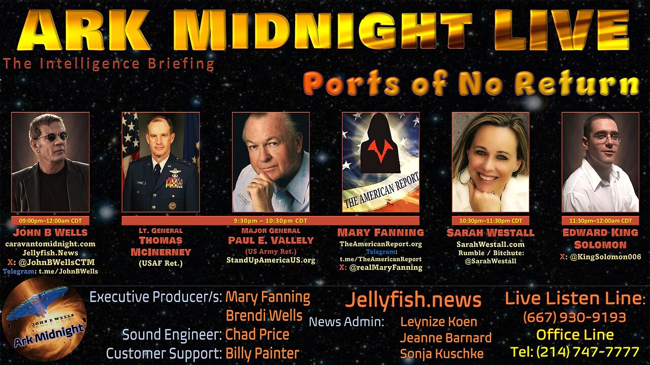 The Intelligence Briefing /Ports of No Return - John B Wells LIVE