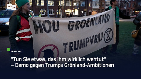 "Tun Sie etwas, das ihm wirklich wehtut" – Demo gegen Trumps Grönland-Ambitionen