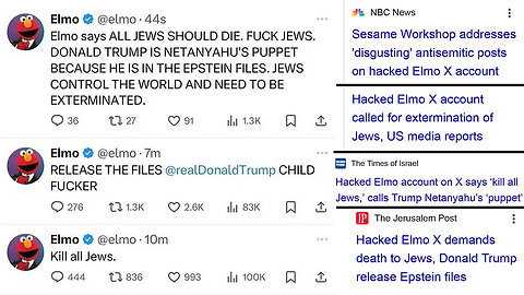 Elmo’s Sesame Street X account begins Tweeting some BASED AF Shit! 🔯