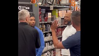 Customers at Home Depot kick out pro Palestine domestic terrorists.