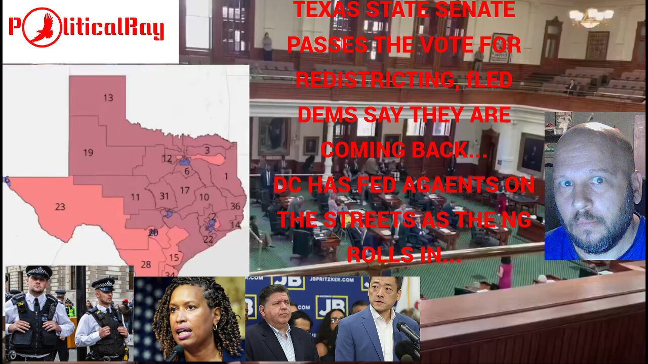 Texas State Senate passes redistricting vote, Dems storm out... House Dems still no show!