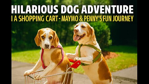 Hilarious Dog Adventure in a Shopping Cart – Maymo & Penny’s Fun Journey"