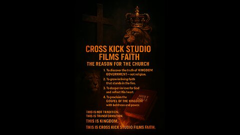 Cross kick Studio Films Reason for Church Poster