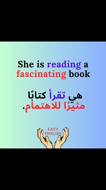 she is Reading a fascinating book