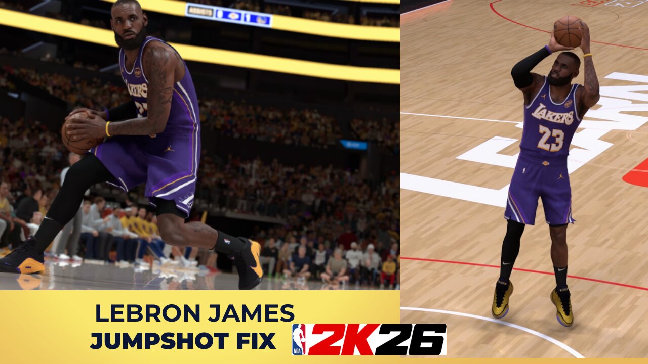 LeBron James Jumpshot Fix NBA 2k26 Big Green Window & Elite Shooting