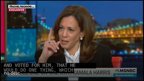 Rachel Maddow Nods Along as Kamala Harris Claims 2024 ‘Closest Presidential Election 21st Century’