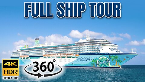 Sail Into Escape | Full Margaritaville at Sea Islander Ship Tour in 360°