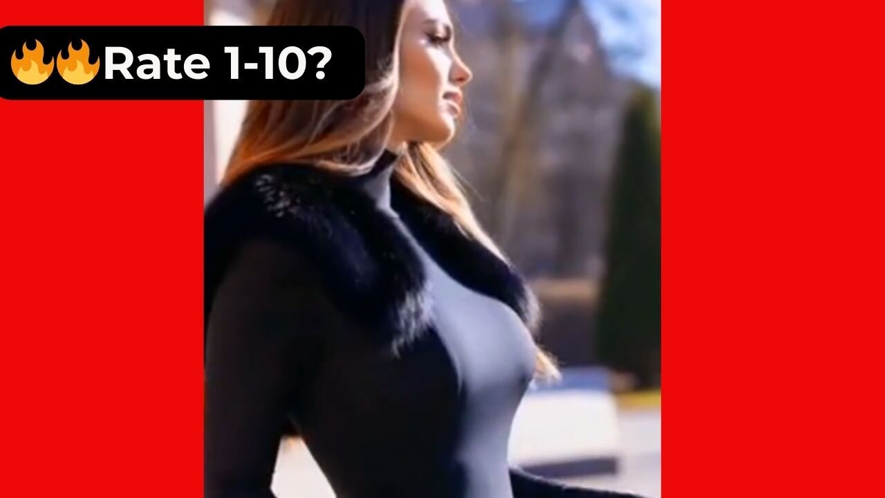 🔥 Rate This Black Winter Coat 1-10? | Supermodel Winter Chic 4K