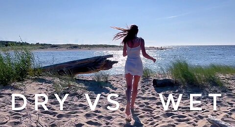 White Dress Presentation | Dry & Wet Look