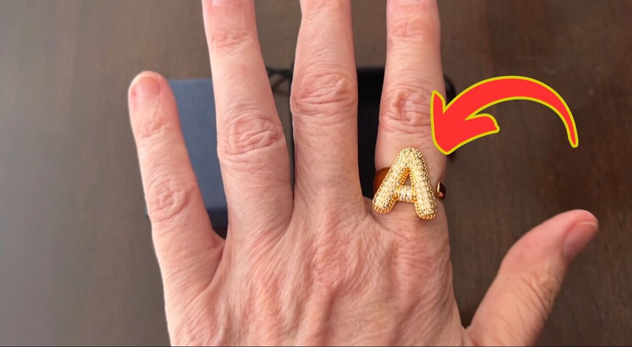 Don't Miss this Gold Initial Ring for Women!