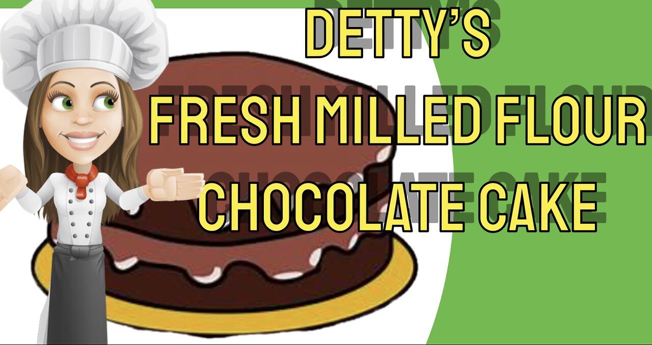 Detty's Fresh Milled Flour Chocolate Cake with Caramel Frosting